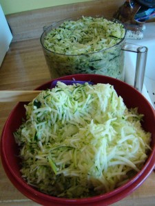 shredded zucchini