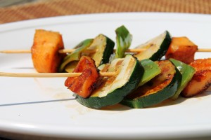 Sweet n' Tangy Kabobs Plated